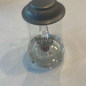 Dinkel Acker CD-pils beer mug/pewter lid, excellent condition, used 40 years ago